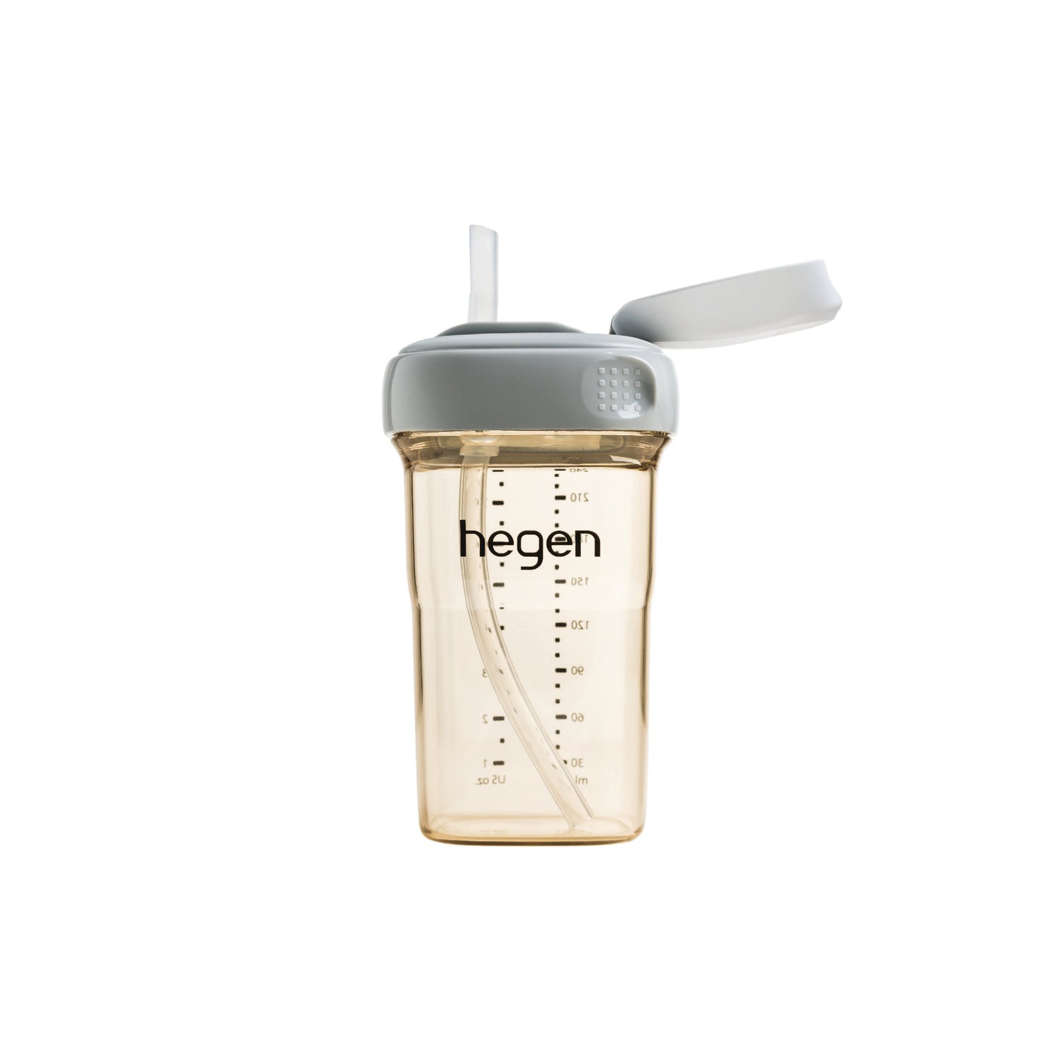 Hegen PCTO™ 240ml/8oz Straw Cup PPSU Grey (Slow Flow)
